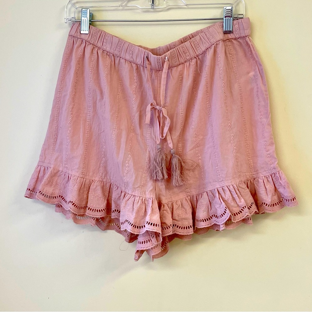Shabby Chic Pink Ruffle Blouse - Picture 2 of 7